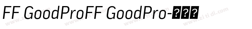 FF GoodProFF GoodPro字体转换